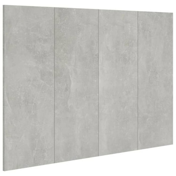 Sengegavl tilbehør til soveværelse møbel 120 x 1,5 x 80 MDF grå Grå
