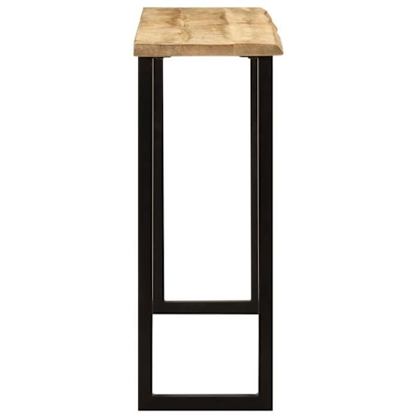 Konsolbord 105 x 33 x 76 cm mango træ og stål DEC031365 kastanj