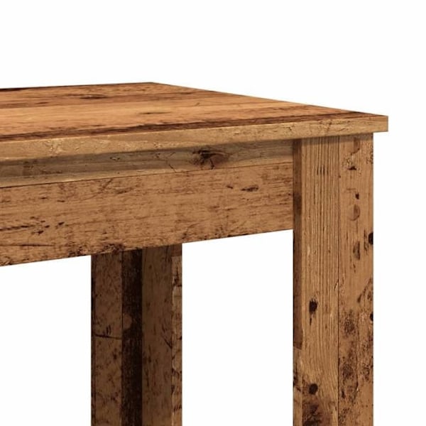 Multifunktionelt sidebord barbord 102 x 50 x 103,5 cm brunt ingeniørtræ DEC036503 kastanj