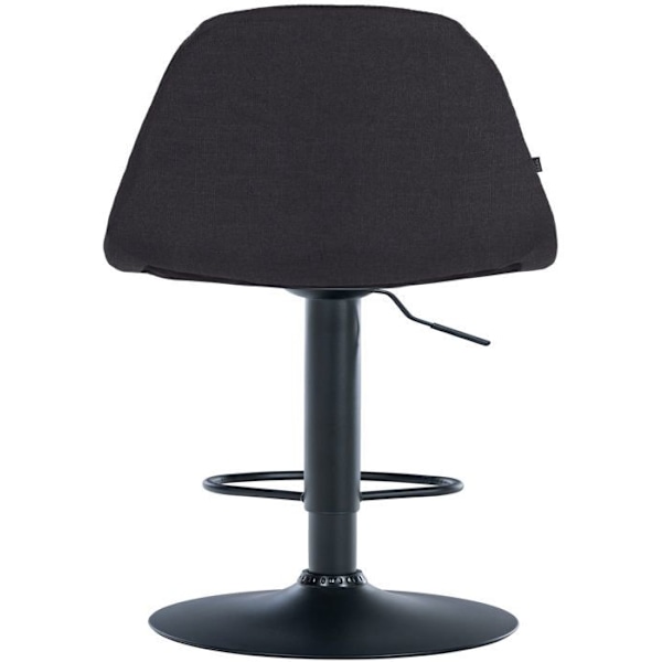 Baari stool x1, säädettävällä jalustalla, kääntyvä, mustasta kankaasta valmistettu istuin, musta metallirunko 10_0004841 Metall