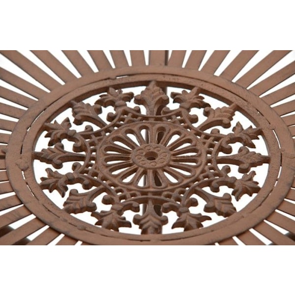 Havemøbel i smedet jern diameter Ø 70 cm gammel brun MDJ10051