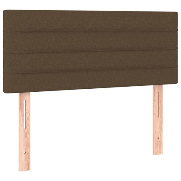 Hovedgærde - Ikke specificeret - 100x5x78/88 cm - Mørkebrun stof - Indbyggede LED - Moderne stil Mörkbrun