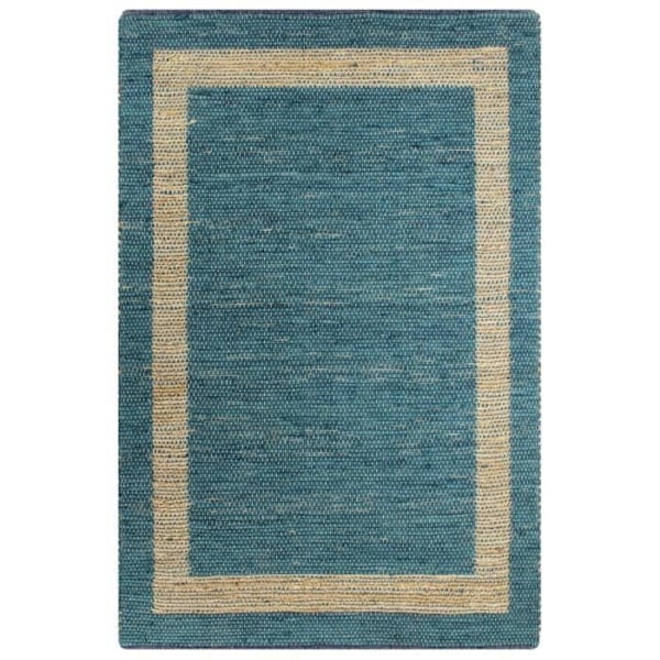 Käsintehty Jute Matto Sininen 160 x 230