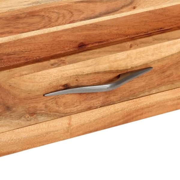 Pöytäkonsole, jossa on laatikot 110 x 34 x 74 cm massiivista akasiaa ja MDF DEC032893 kastanj