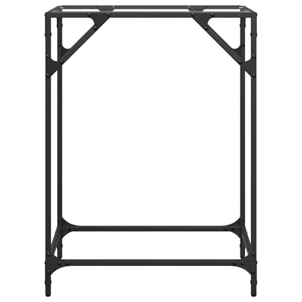 Moderni sisäänkäynnin konsolipöytä, apupöytä 60 x 35 x 81cm, läpinäkyvä lasi ja teräs DEC031351 Transparent