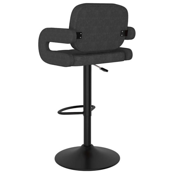 Set om 2 barstolar högdesign i grått tyg med knappar DEC029707 Grå