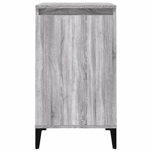 Natskab med skab med dør 40 x 35 x 70 cm grå ingeniørtræ DEC034636 kastanj