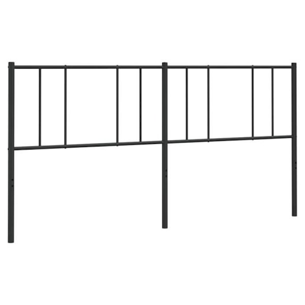 Hovedgærde til seng, soveværelse, møbel 180 cm, sort metal TDL0202422