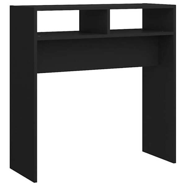 Praktisk konsolbord, sidebord 78 x 30 x 80 cm, sort ingeniørtræ DEC032162 kastanj