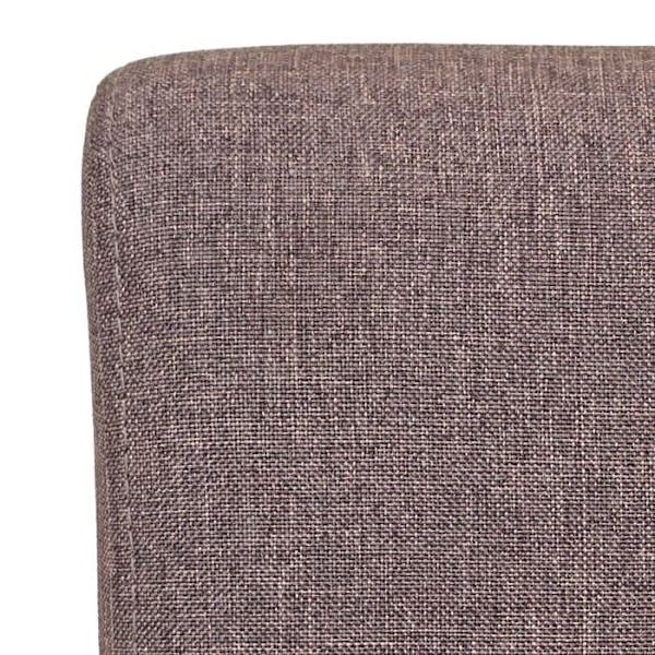 Set med 2 matstolar i brunt tyg med träben, enkel design, extra lång sits 04_0000392 kastanj
