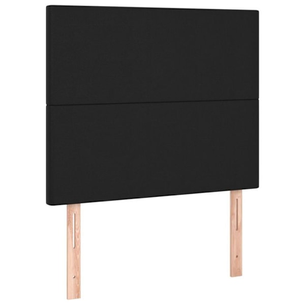 Hovedgærde - Sort - 80x5x78/88 cm - Syntetisk læder - Klassisk - Holdbar Svart