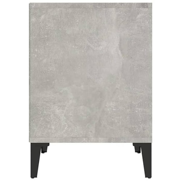 Sæt med 2 natborde med åbent rum 40 x 35 x 50 cm ingeniørtræ grå DEC035362 kastanj