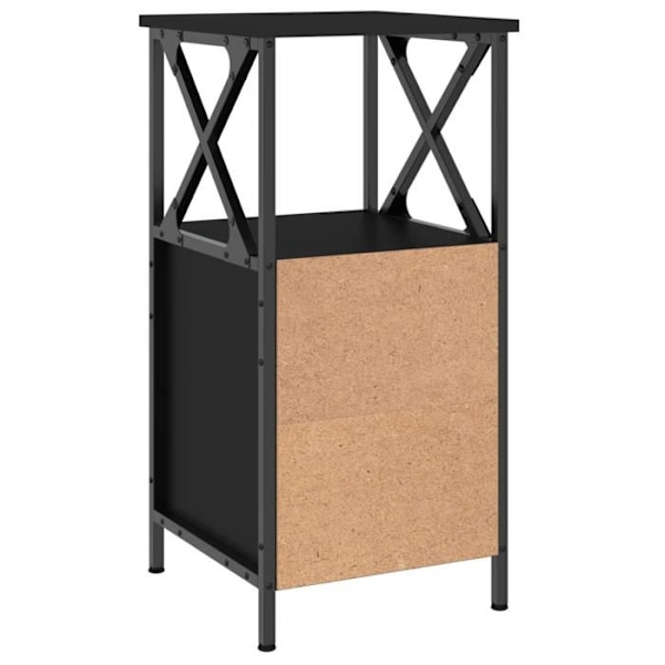 Natskab med skuffer og hylde 34 x 35,5 x 70 cm sort ingeniørtræ DEC034355 kastanj