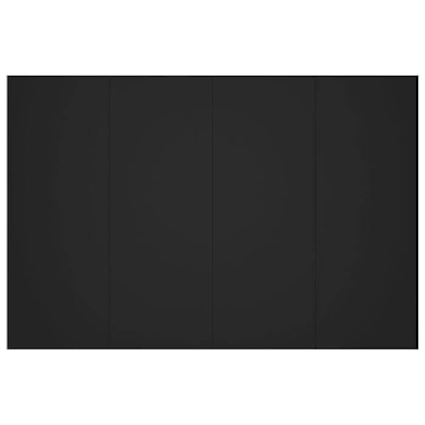 Hovedgærde til soveværelse møbel 120 x 1,5 x 80 MDF sort