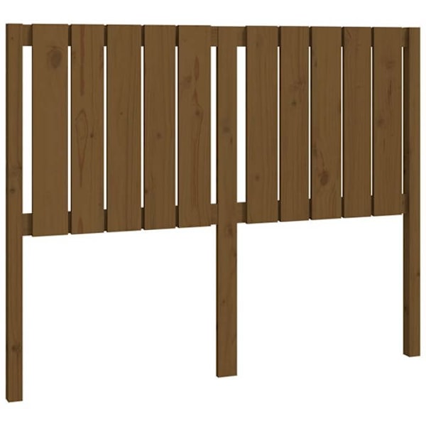 Huvudgavel sängtillbehör sovrum möbel 125,5 x 4 x 100 massivträ ljusbrun Ljusbrun
