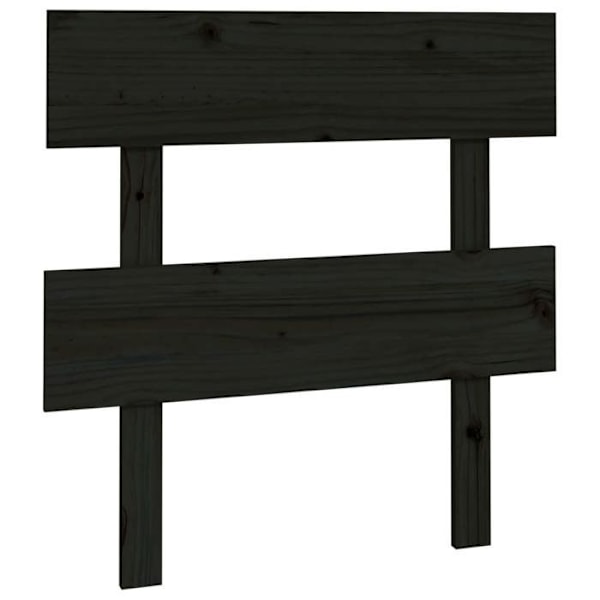Huvudgavel - Ej specificerad - 103,5x81 cm - Massivt trä - Svart - Samtida Svart