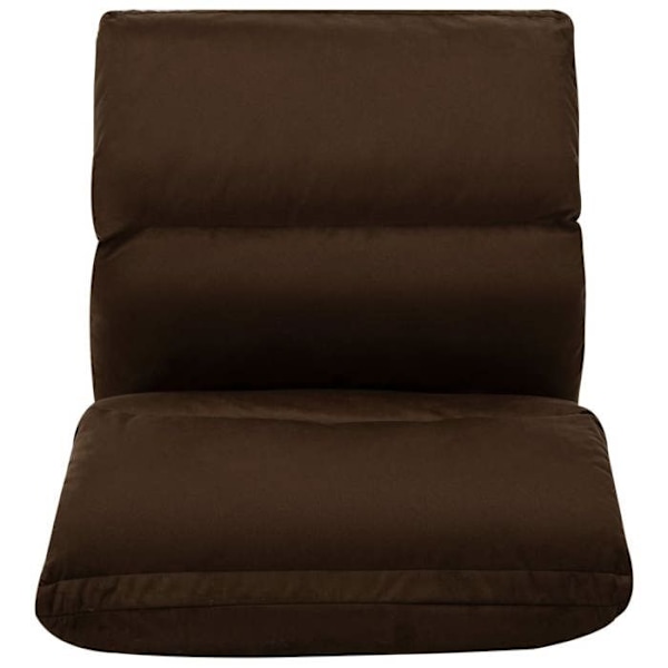 Fällbar matrasstol i mikrofiber, brun, DEC026236 Flerfärgad