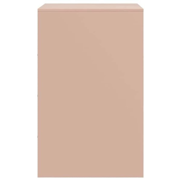 Natskab med compartment med dør og hylde 34,5 x 39 x 62 cm stål rosa DEC034551 Guld