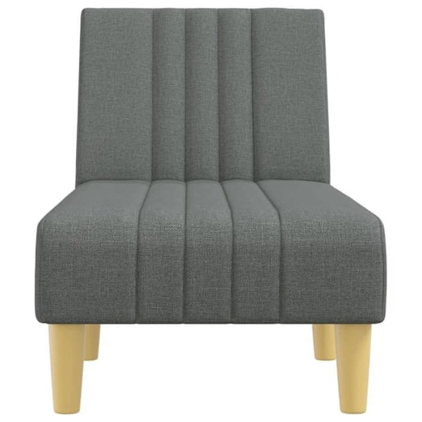 Meridienne chaise longue för inomhus tre positioner konvertibla i grått tyg DEC026181 Grå