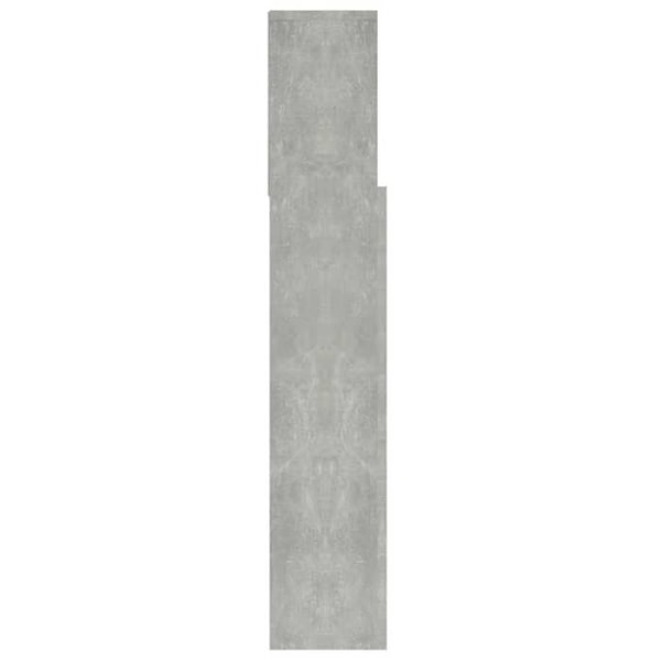 Hovedgærde med opbevaring, sengeaccessoires, natbord, hylde 100 x 19 x 103,5 MDF grå Grå