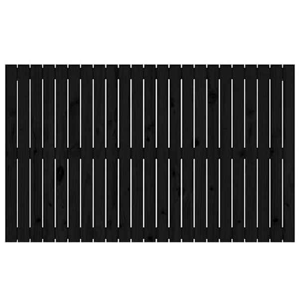 Sänggavel tillbehör sovrum väggfäste pallet stil 147 gånger 3 gånger 90 massivt trä svart Svart