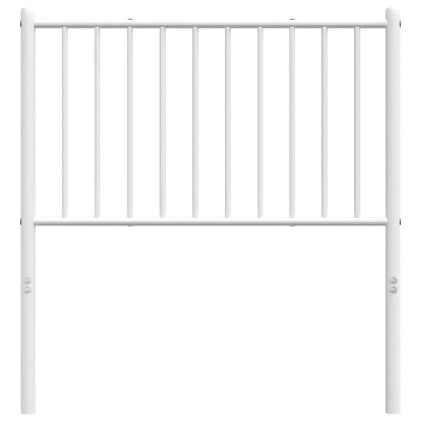 Sänggavel tillbehör sovrum möbel 80 cm metall vit TDL0202456