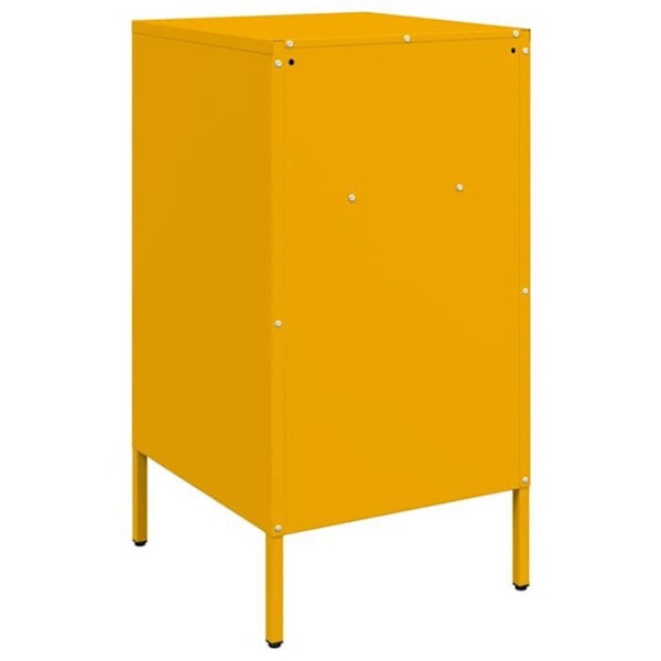 Nattbord med 3 skuffer 36 x 39 x 68 cm gul metal DEC034098 Gul