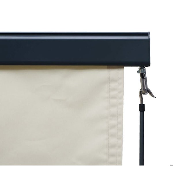 Rullegardiner til vindue, vertikale persienner, skærm, UV-beskyttelse, 50, 250 x 180 cm, creme beige, 04_0005775 Beige