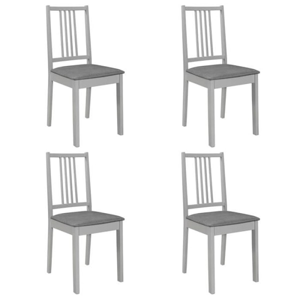 Matstolar - Ej specificerad - Set med 4 - Massivt trä - Grå - Modern design Grå