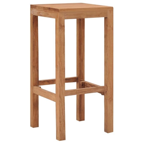 Sæt af 4 barstole, klassisk design i teaktræ DEC029911 kastanj