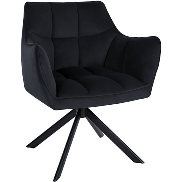 Matstol loung Svart