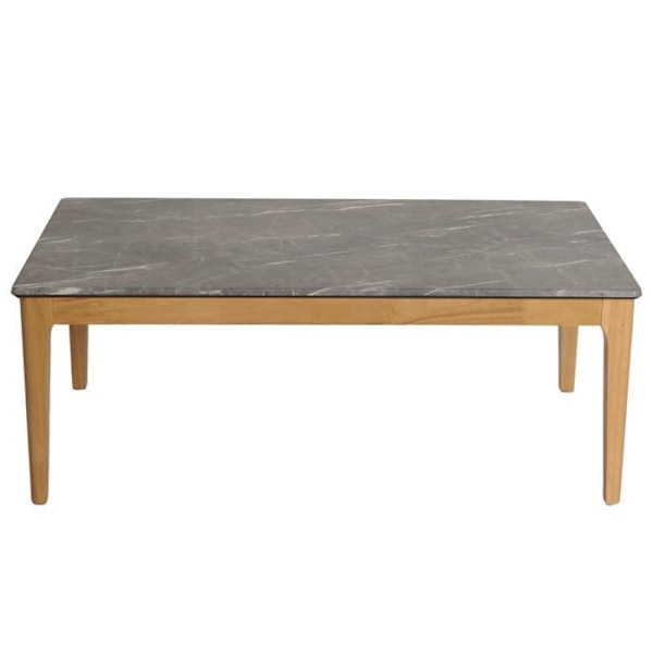 Bordbord, sidobord i trä med HDF-skiva 46x120x70 cm, marmorutseende 04_0008461 kastanj