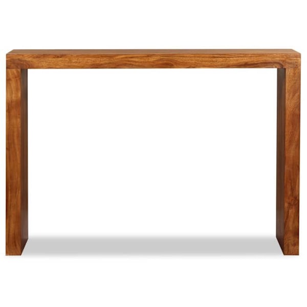Massiivipuusta valmistettu konsolipöytä hunajavärillä 110 x 40 x 76 cm DEC031747 kastanj