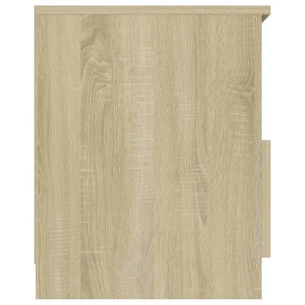 Sæt med 2 natborde med skuffe og hylde 40 x 40 x 50 cm sponplade farve eg DEC035268 Flerfärgad
