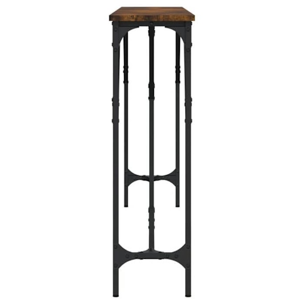 Konsolbord praktiskt för en organiserad entré 180 x 23 x 75 cm brun ingenjörsträ och metall DEC031793 kastanj