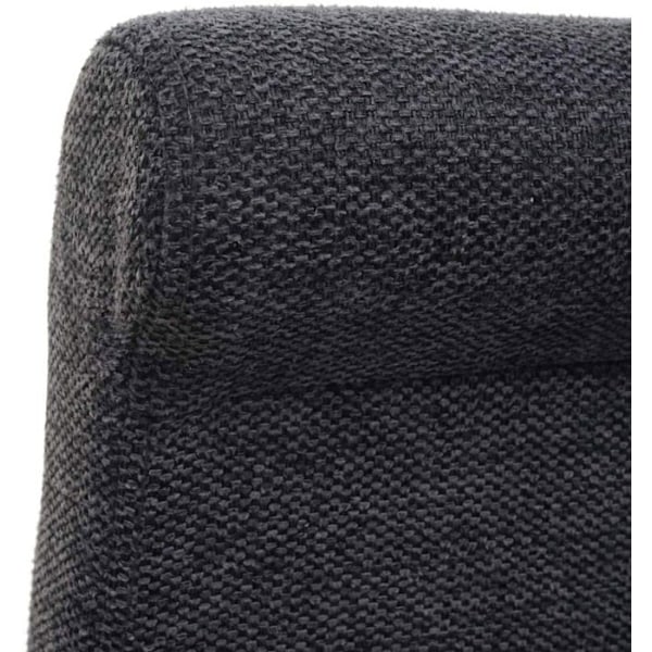 Baari-tuolit - Décoshop26 - TDB04072 - Tumma harmaa kangas - Vaaleat puujalat - 2 kappaleen pakkaus Grå