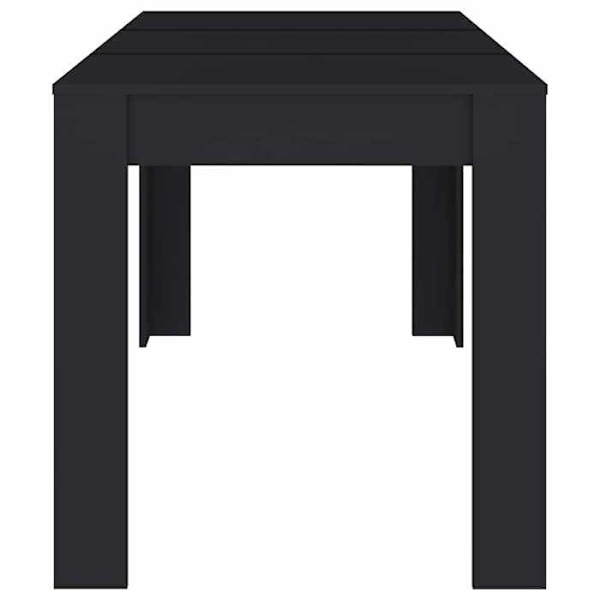 Design spisebord enkel 140 x 74,5 x 76 cm sort agglomerat DEC036644 Svart