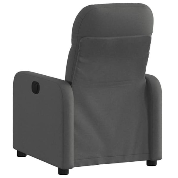 Fauteuil relax TV med elektrisk tilbagelæning, meget komfortabel i mørkegrå stof DEC028348 Grå
