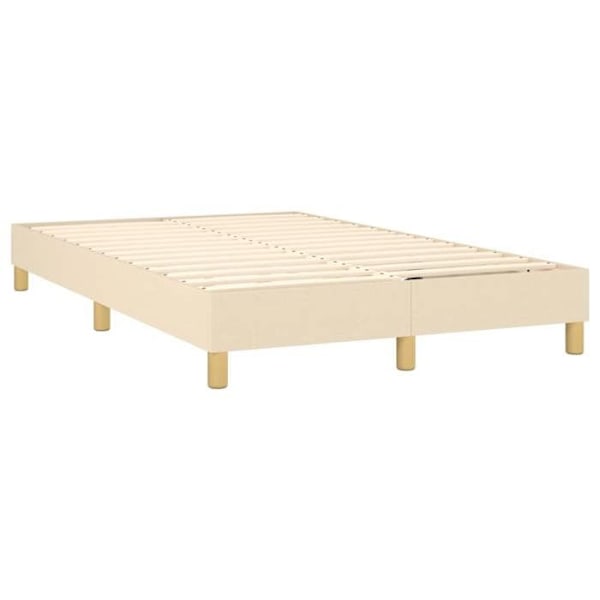 Sängram - Icke specificerad - 120x200 cm - Krämfärgad tyg - 1 plats - Modern design Grädde