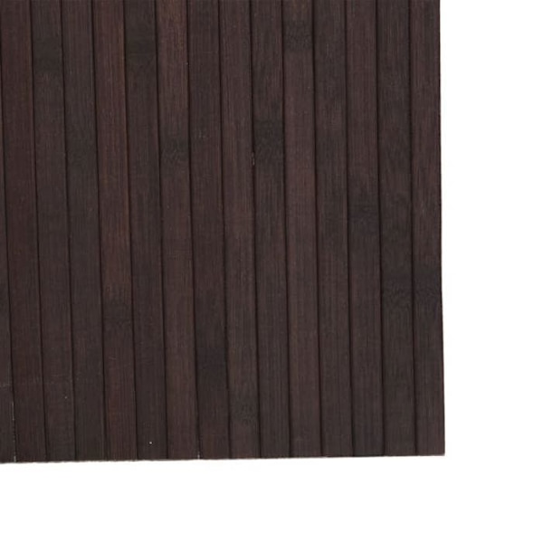 Paravent avskiljare för rum vägg 165 x 800 cm mörkbrun bambu DEC031154 kastanj