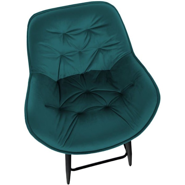 Baari stool korkealla istuimella x1 tummanvihreä samettipinta ja musta metalli 10_0004886 Metall