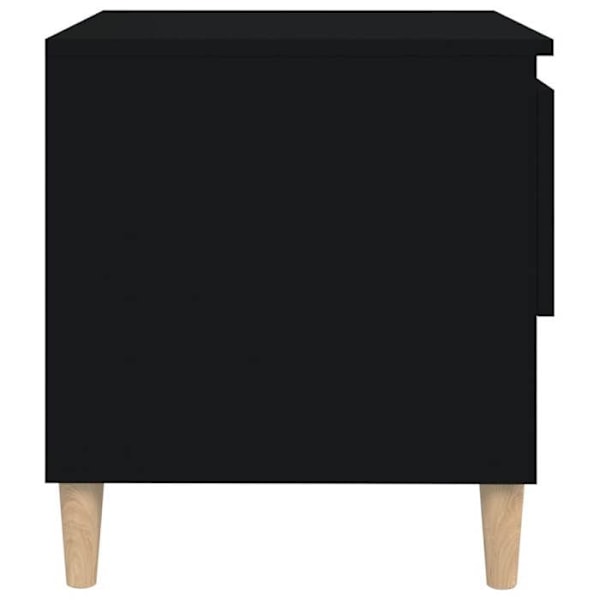 Yöpöytä laatikolla ja avoimella lokero 50 x 46 x 50 cm musta engiinieriapuukko DEC034517 kastanj