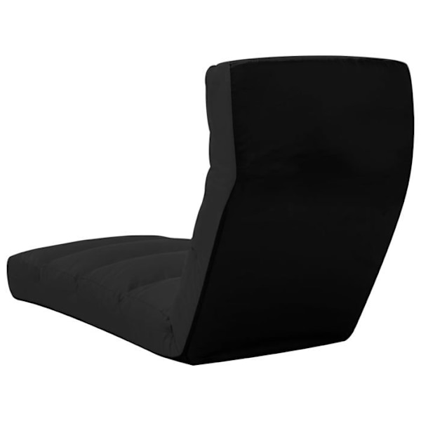 Mustan PVC:n säädettävä ja taitettava lounging-tuoli DEC026240 Svart