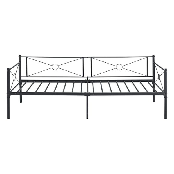 Sänkykehys - Metalli - 90x200 cm - Mattamusta - 1 paikka - Nykyajan muotoilu Matte svart