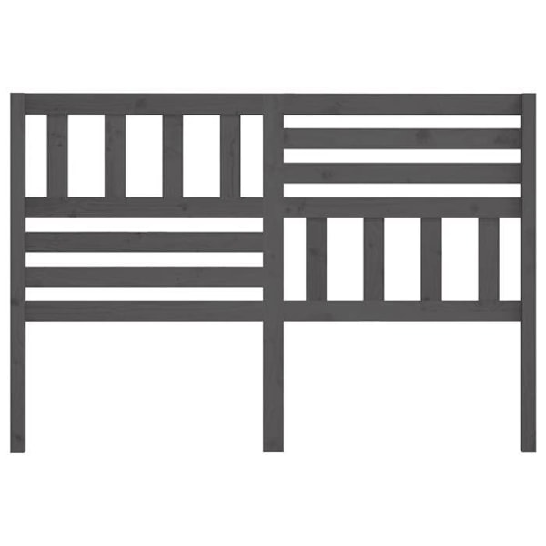 Sänggavel - Furu - 126x100 cm - Grå - Nutida - Elegant design Grå