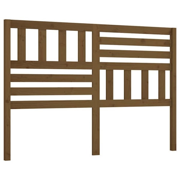 Hovedgærde til seng, soveværelse, møbel 166 x 4 x 100 cm, massivt træ, lys brun TDL0202941