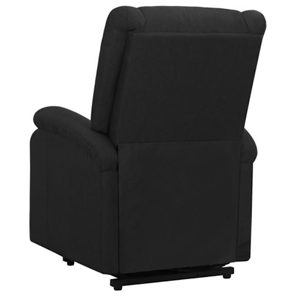Recliner med elektrisk løftefunktion og massage i sort stof DEC029253 Svart