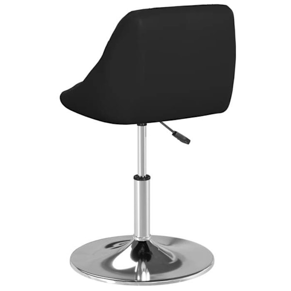 Taburet bar x1 høj stol med diamantsting i sort PVC, stålramme DEC029520 Svart