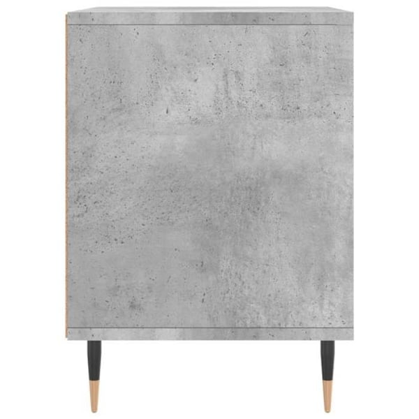 Set med 2 nattduksbord med öppen förvaring 40 x 35 x 50 cm grå ingenjörsträ DEC035373 kastanj