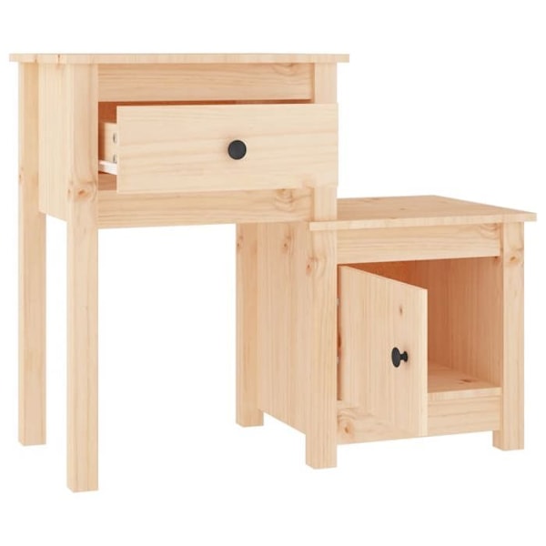 Yöpyöri, jossa on laatikot 79,5 x 38 x 65,5 cm käsittelemätöntä mäntyä DEC033079 kastanj